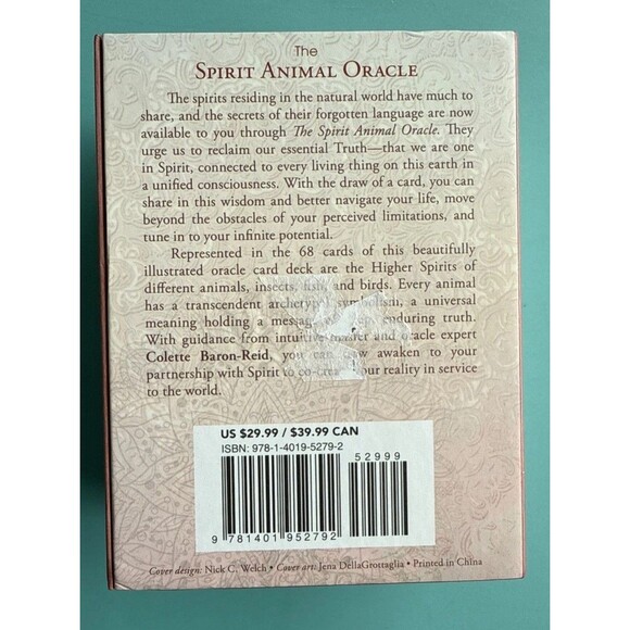 The Spirit Animal Oracle: A 68-Card Deck and Guidebook by Baron-Reid, Colette - Picture 2 of 5